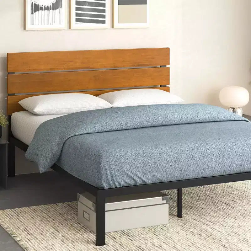 Paul Struttura Letto in Metallo Naturale - ZINUS