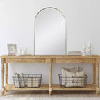 Northlight Specchio da Parete Moderno ad Arco con Cornice Dorata 36