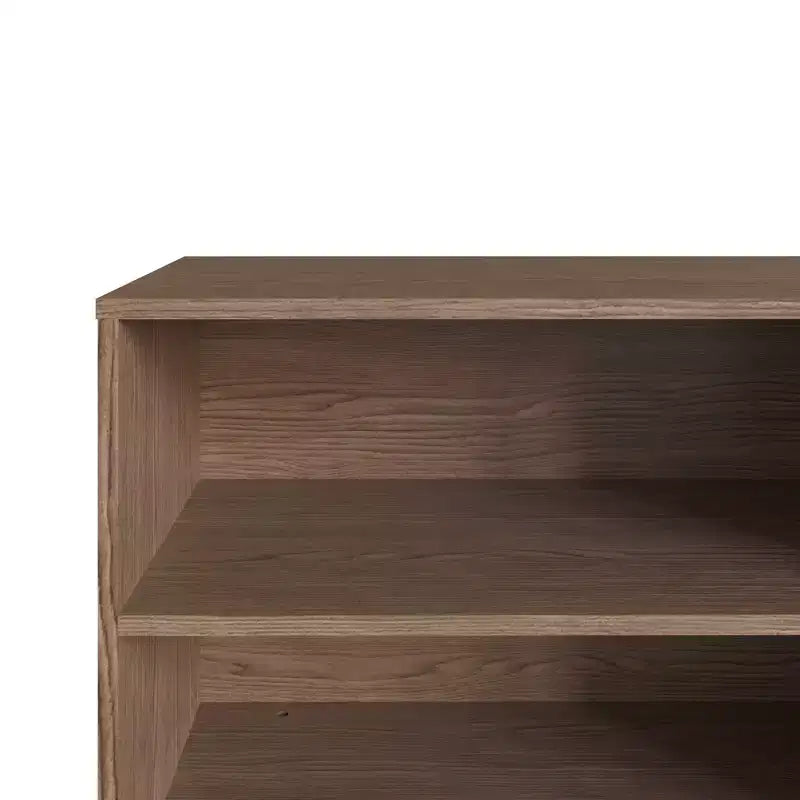 Mobile TV Manhattan Comfort in similpelle color ambra con maniglie per TV fino a 50 pollici