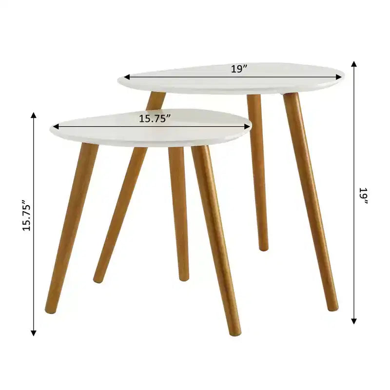 Set di 2 tavolini impilabili Oslo - Breighton Home