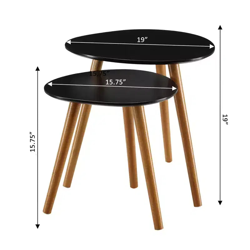 Set di 2 tavolini impilabili Oslo - Breighton Home