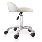 Sgabello idraulico girevole Saloniture con schienale basso - Sedia girevole regolabile per spa o studio medico