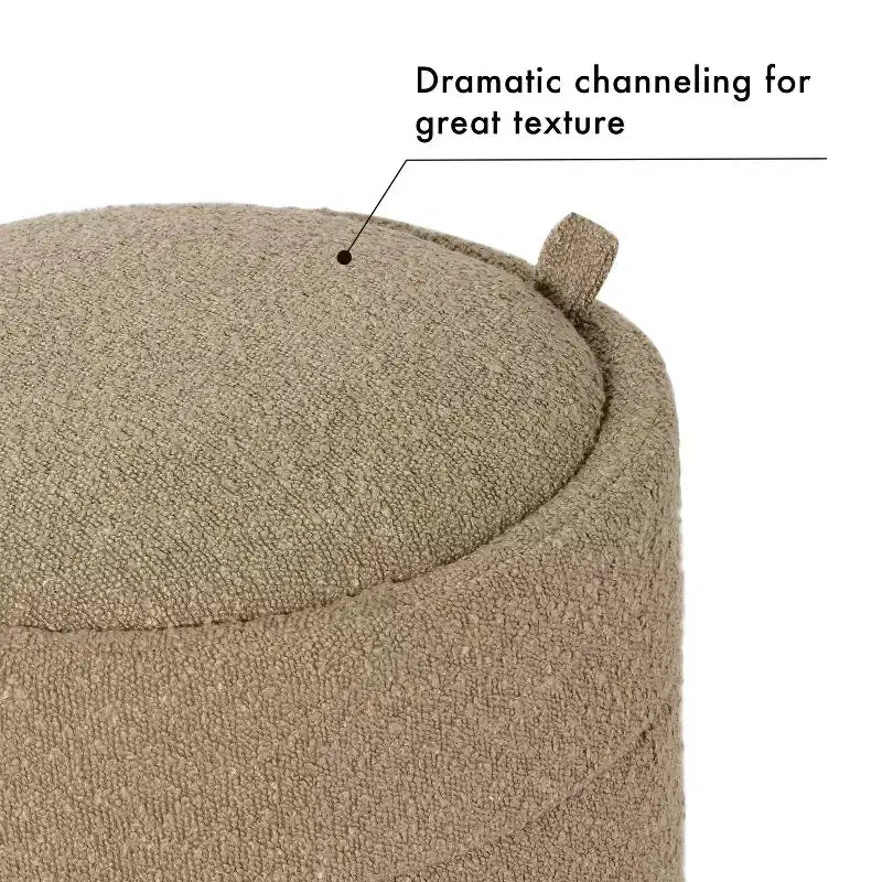 Pouf rotondo contenitore - HomePop