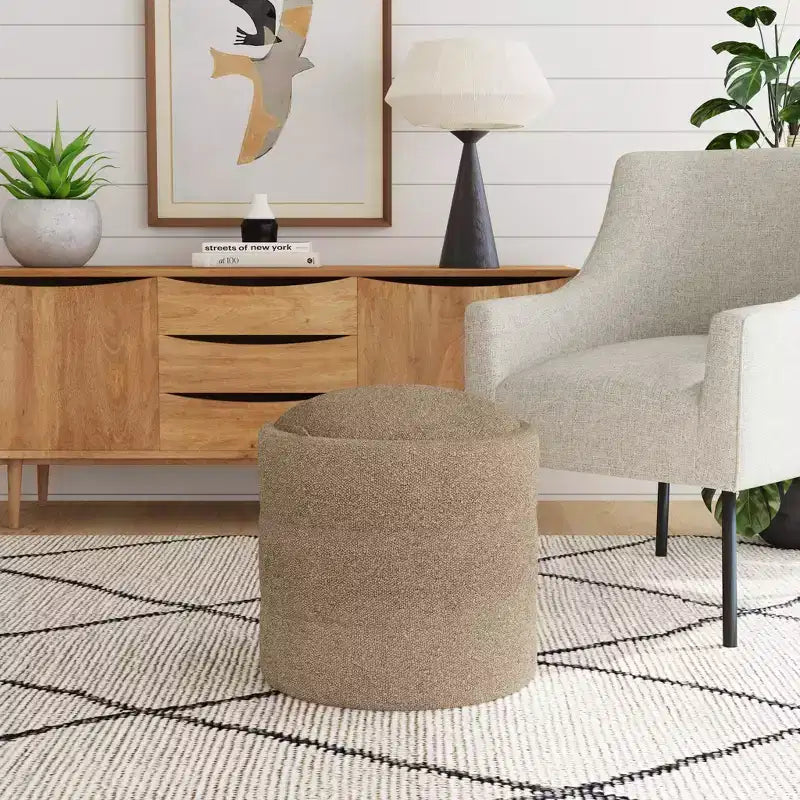 Pouf rotondo contenitore - HomePop