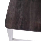 Merrick Lane Set di due sgabelli da pranzo moderni in legno massello stile Farmhouse