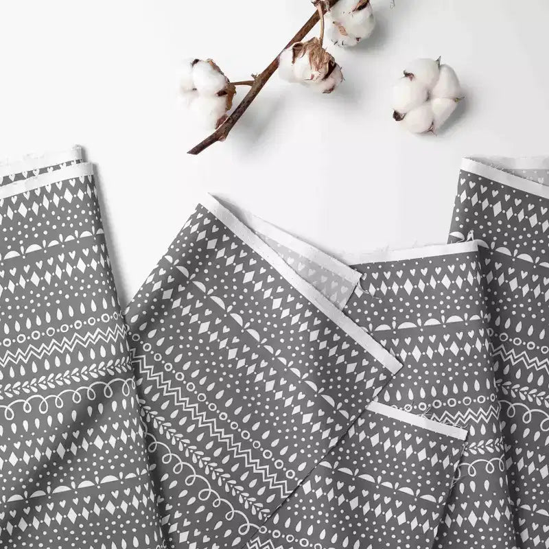 Bacati - Cesto portabiancheria con struttura in legno per bambine, motivo: gufi rosa/grigio
