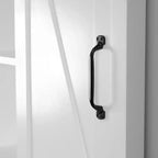Mobile salvaspazio da bagno sopra il WC LuxenHome Farmhouse in MDF bianco