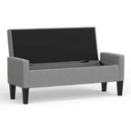 Panca contenitore imbottita con braccioli tronchi Glenwillow Home 52