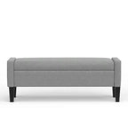 Panca contenitore imbottita con braccioli tronchi Glenwillow Home 52