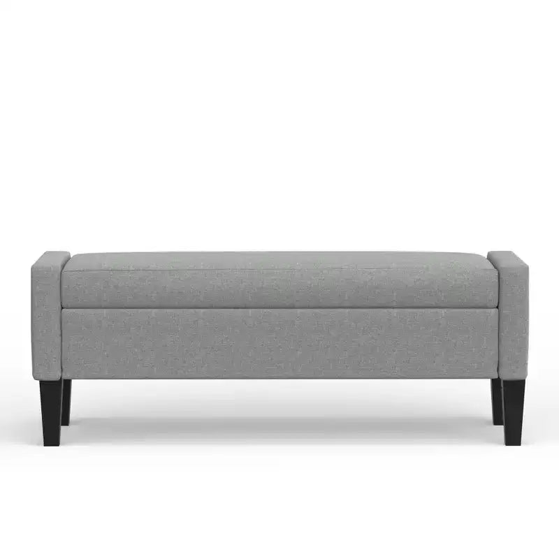 Panca contenitore imbottita con braccioli tronchi Glenwillow Home 52