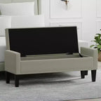 Panca contenitore imbottita con braccioli tronchi Glenwillow Home 52