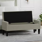 Panca contenitore imbottita con braccioli tronchi Glenwillow Home 52