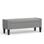 Panca contenitore imbottita con braccioli tronchi Glenwillow Home 52