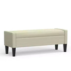 Panca contenitore imbottita con braccioli tronchi Glenwillow Home 52