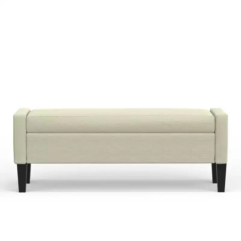 Panca contenitore imbottita con braccioli tronchi Glenwillow Home 52