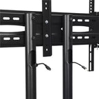 Yaheetech Carrello TV Mobile Regolabile in Metallo Supporto TV Nero