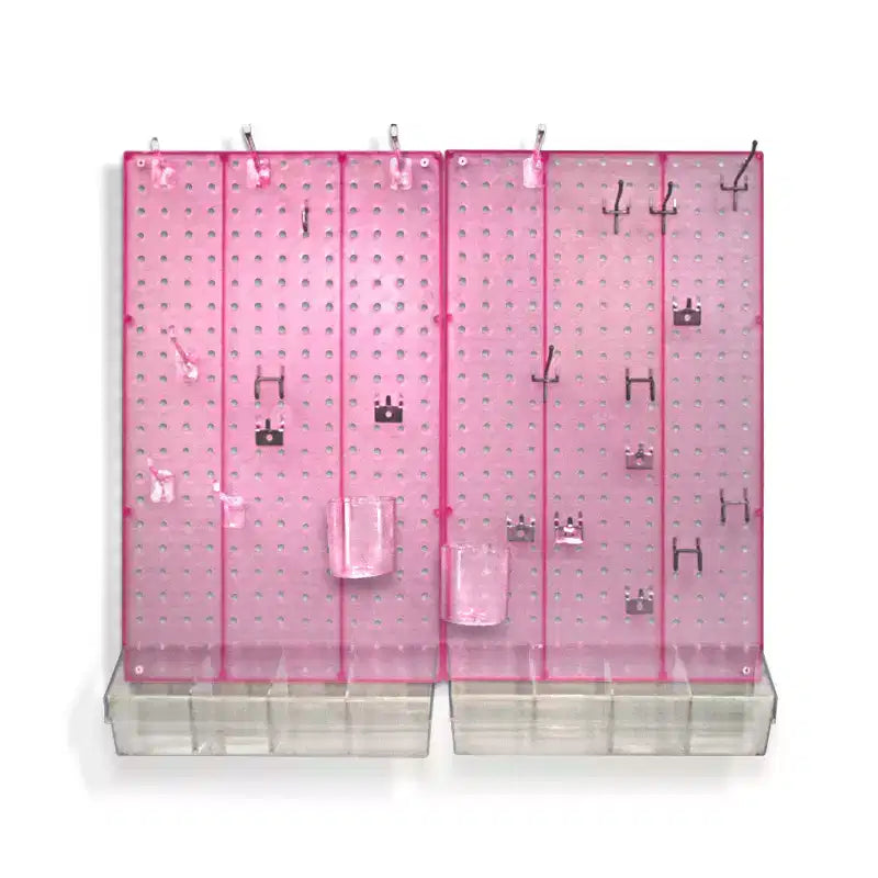 Kit Organizer da Parete per Pegboard Azar Displays 70 Pezzi