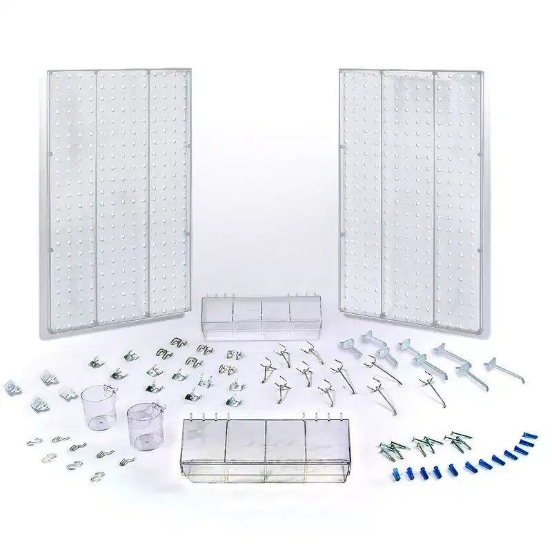 Kit Organizer da Parete per Pegboard Azar Displays 70 Pezzi