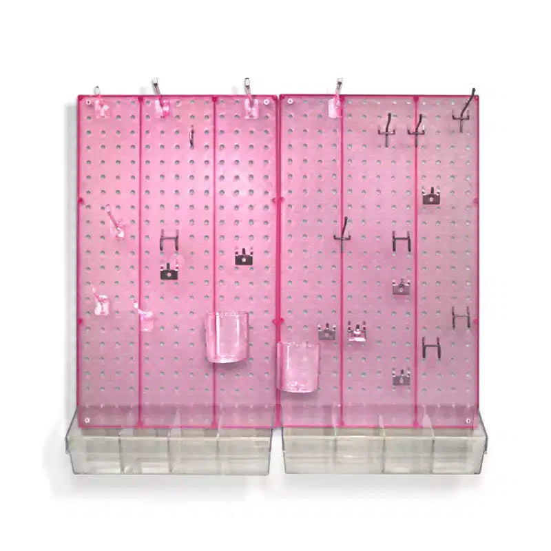 Kit Organizer da Parete per Pegboard Azar Displays 70 Pezzi
