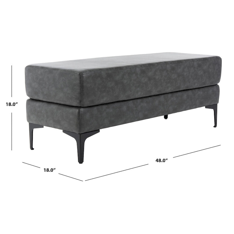 Panca rettangolare Roena - 48 x 18 x 18 - 48Lx18Px18A