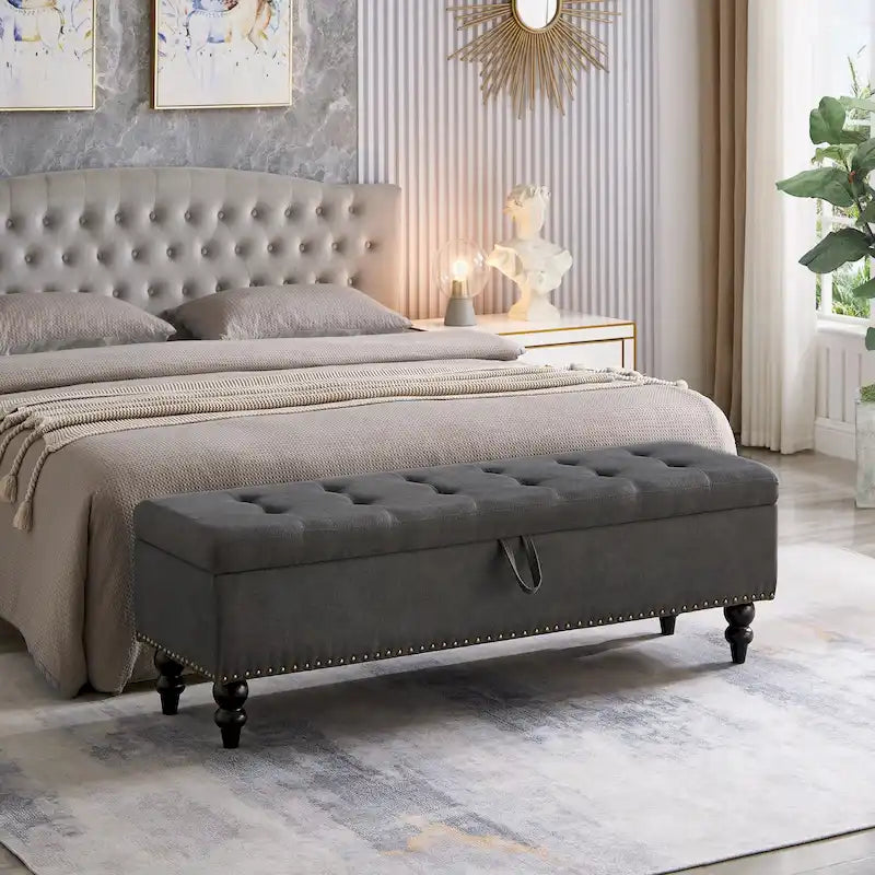 Panca da letto con contenitore 59
