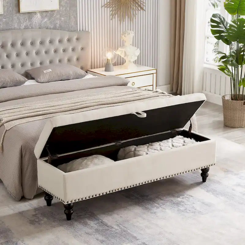 Panca da letto con contenitore 59
