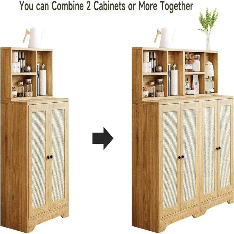 Credenza accentata a 2 ante - 15P x 27,56L x 47,24A