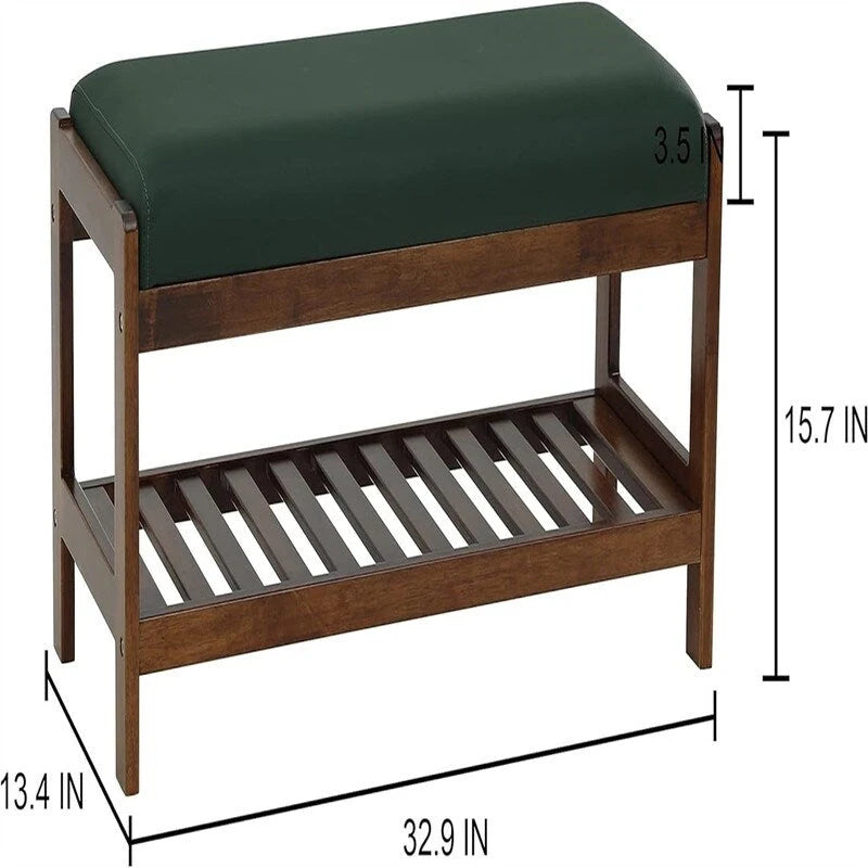 Panca scarpiera in legno - 34P x 83,5L x 40A cm