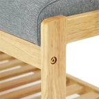 Panca scarpiera in legno - 34P x 83,5L x 40A cm