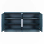 Credenza con 4 Ante Ampio Spazio Contenitivo con Ripiani Regolabili