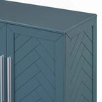 Credenza con 4 Ante Ampio Spazio Contenitivo con Ripiani Regolabili