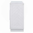 Credenza con 4 Ante Ampio Spazio Contenitivo con Ripiani Regolabili