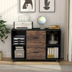 Classificatore mobile laterale in legno a 2 cassetti