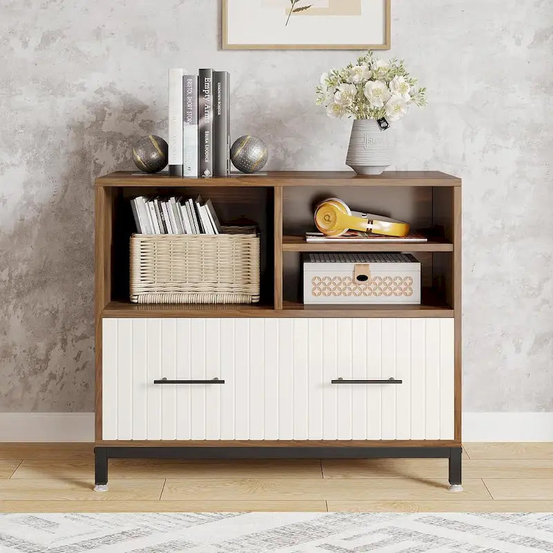Armadietto Archivio con Cassetto, Formato Letter/Letter/A4, Asta Regolabile