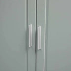 Armadio da bagno alto con ante, tre cassetti