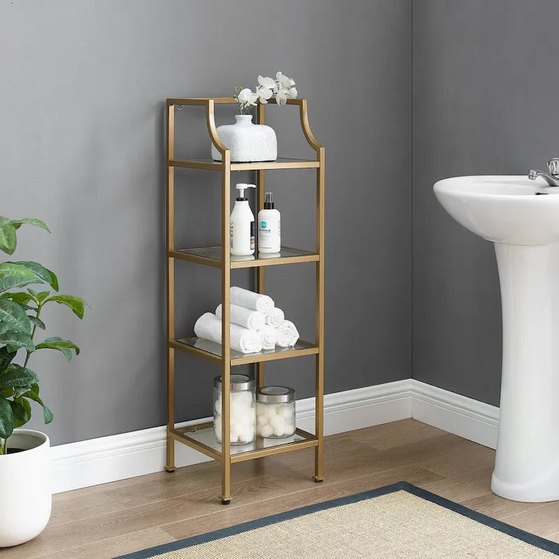 Crosley Aimee Short Etagere - 12.5W x 12.5D x 40H