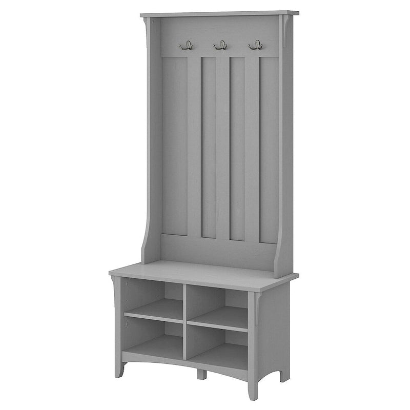 Salinas Hall Tree con panca portaoggetti in grigio Cape Cod - 31.73L x 15.75P x 68.12A