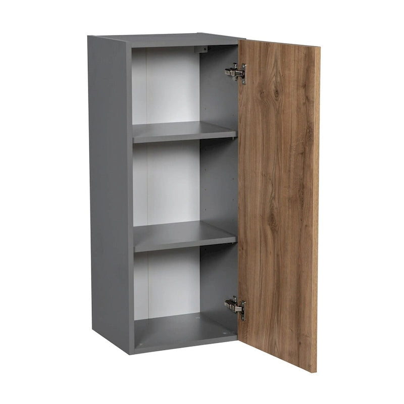 Pensile 12 x 36 a un'anta grigio - 12 x 36 x 12