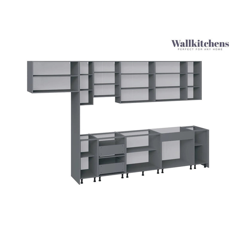 Cucina Collezione Timeless Colore Bianco Opaco Dimensioni Base 13 Piedi di Larghezza - 157x24