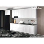 Cucina Collezione Timeless Colore Bianco Opaco Dimensioni Base 13 Piedi di Larghezza - 157x24