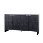 Mobiletto d'accento in stile rustico a 4 ante, mobile credenza in legno, buffet, server, mobile contenitore