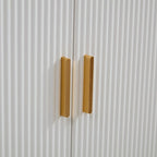 Madia con mobiletto in stile moderno con texture ondulata e 3 ante