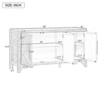 Madia/mobile contenitore di design con MDF+impiallacciatura in pino, ripiani regolabili, adatta