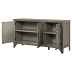 Madia/mobile contenitore di design con MDF+impiallacciatura in pino, ripiani regolabili, adatta