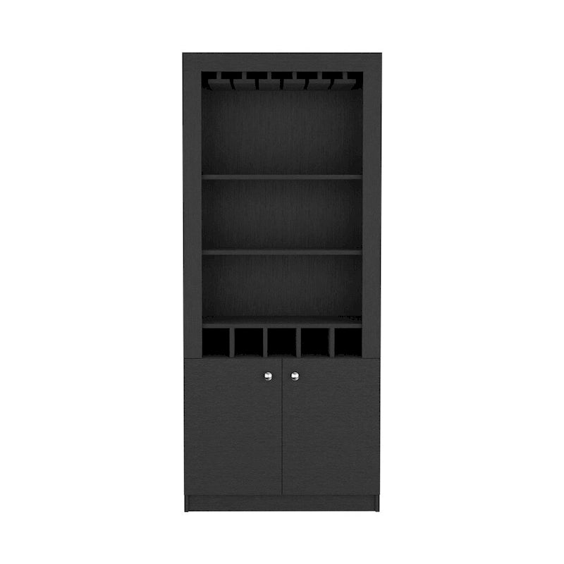 Mobile bar per cucina, sala da pranzo, soggiorno, nero