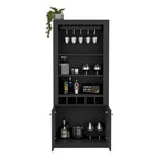Mobile bar per cucina, sala da pranzo, soggiorno, nero