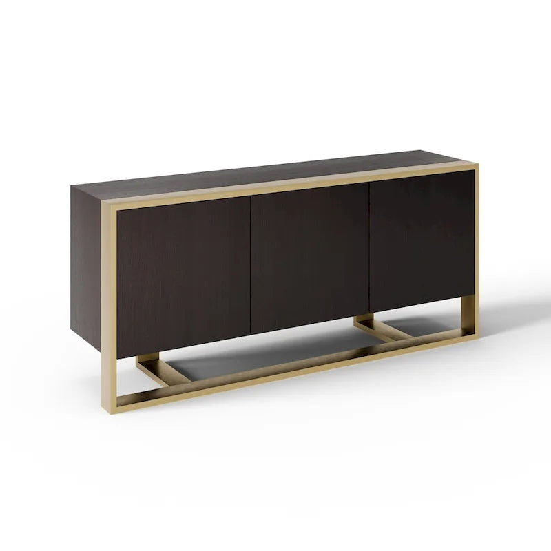 Credenza Modern Fauna Wenge e Ottone