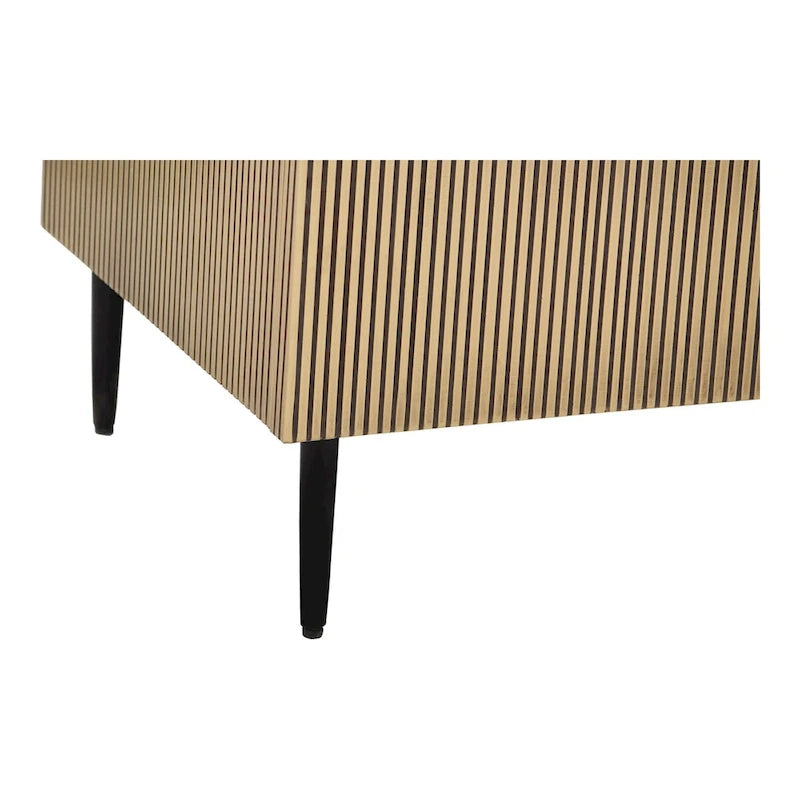 Madia a 2 ante con finitura in ottone Art Déco