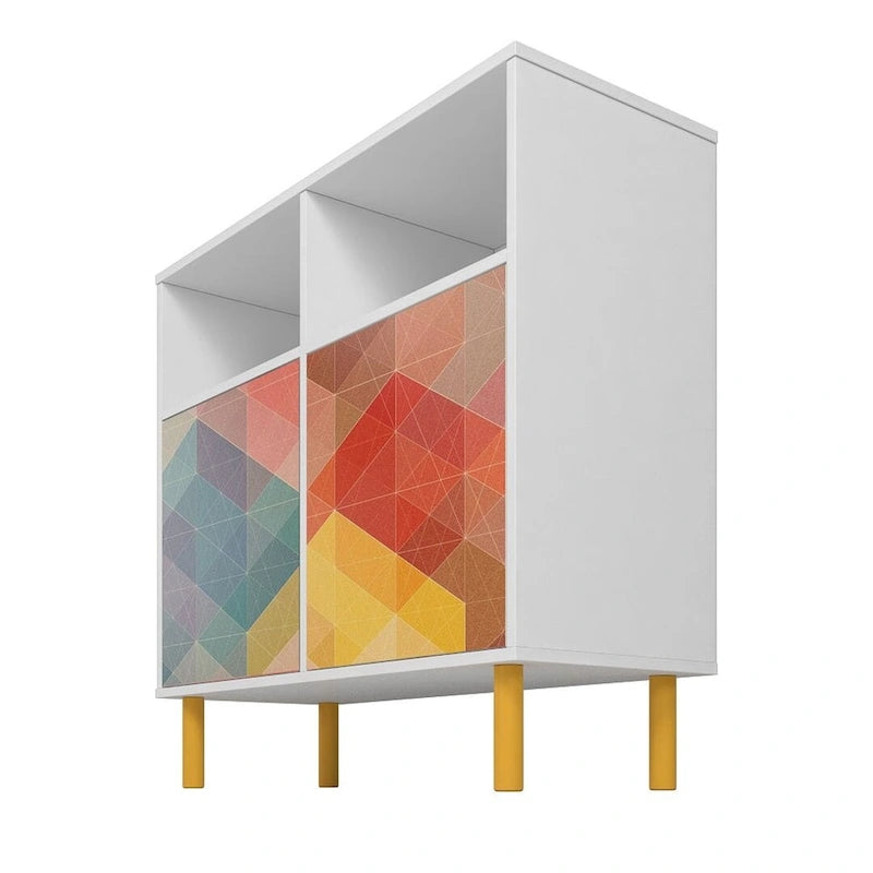 Madia Manhattan Comfort Mid-Century Modern a 6 Ripiani