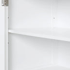 Mobile bagno alto 68 cm in legno bianco a 1 anta con cassetti e ripiano regolabile